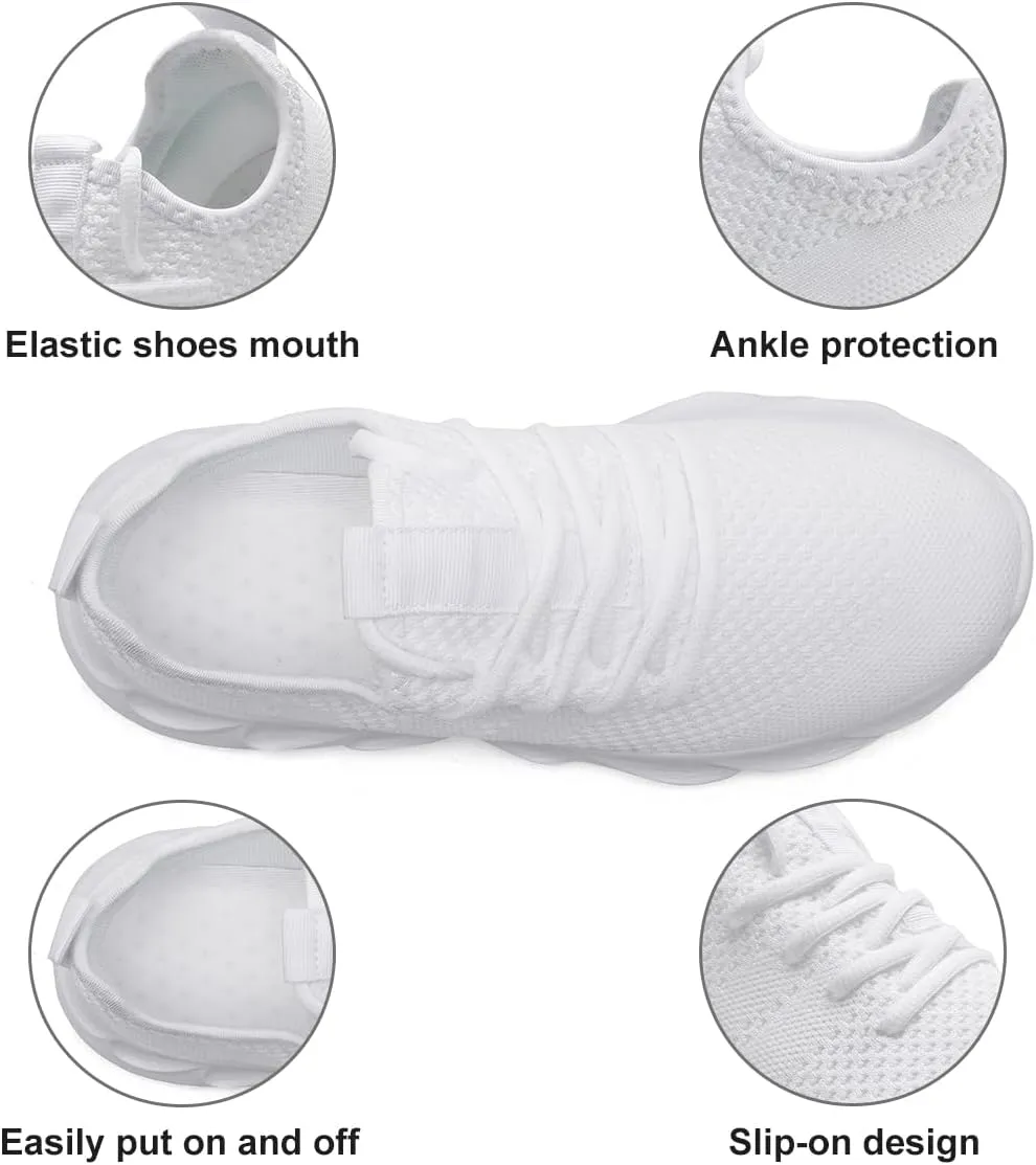 EGMPDA Men's Tennis Shoes Walking Lightweight Breathable Fashion Sneakers Non Slip Workout Gym Shoes for Running