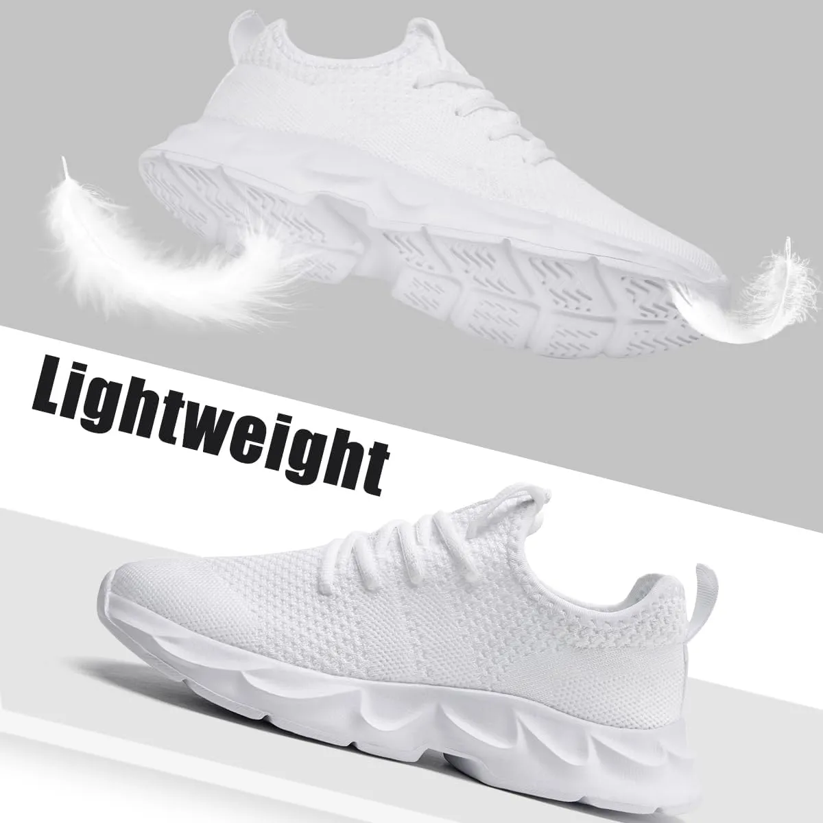 EGMPDA Men's Tennis Shoes Walking Lightweight Breathable Fashion Sneakers Non Slip Workout Gym Shoes for Running