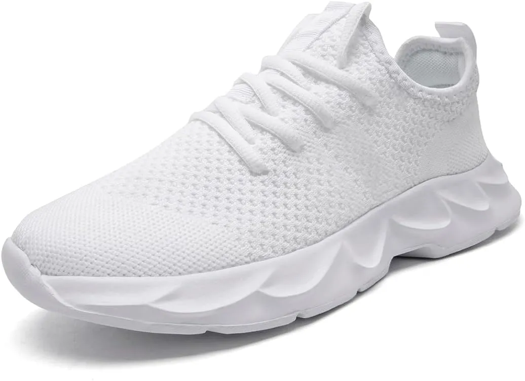 EGMPDA Men's Tennis Shoes Walking Lightweight Breathable Fashion Sneakers Non Slip Workout Gym Shoes for Running