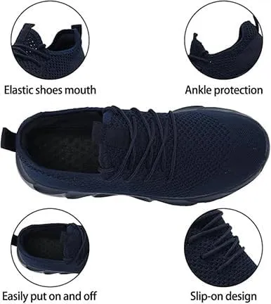 EGMPDA Men's Tennis Shoes Walking Lightweight Breathable Fashion Sneakers Non Slip Workout Gym Shoes for Running