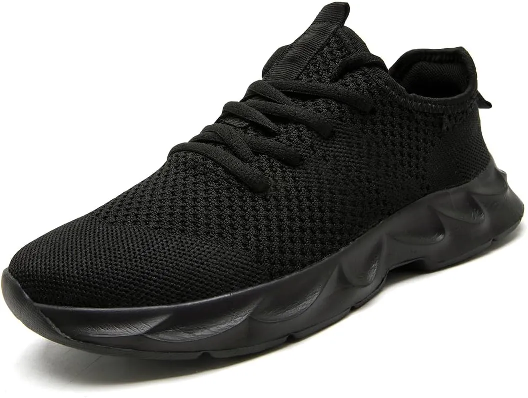 EGMPDA Men's Tennis Shoes Walking Lightweight Breathable Fashion Sneakers Non Slip Workout Gym Shoes for Running