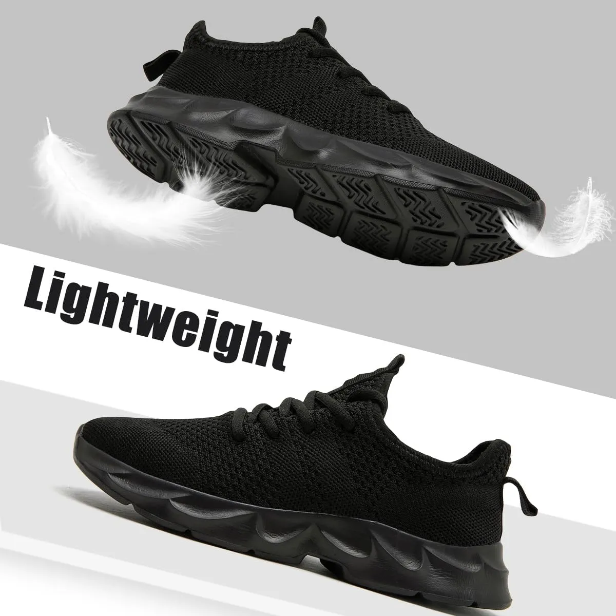 EGMPDA Men's Tennis Shoes Walking Lightweight Breathable Fashion Sneakers Non Slip Workout Gym Shoes for Running