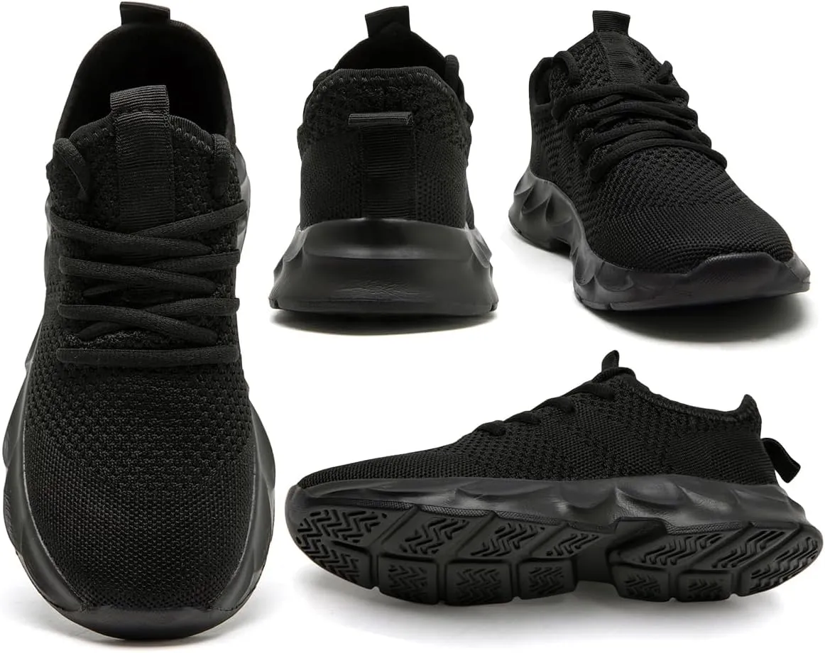EGMPDA Men's Tennis Shoes Walking Lightweight Breathable Fashion Sneakers Non Slip Workout Gym Shoes for Running