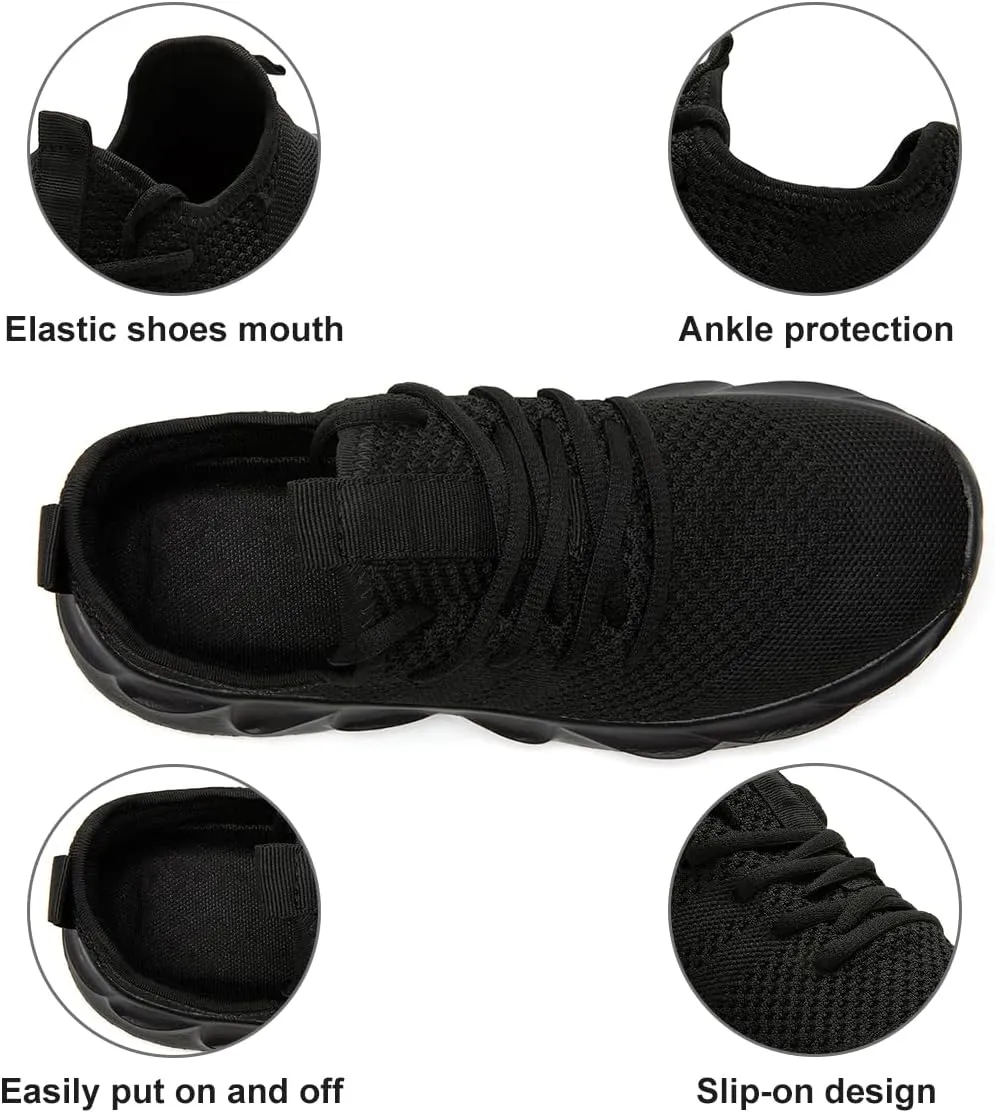 EGMPDA Men's Tennis Shoes Walking Lightweight Breathable Fashion Sneakers Non Slip Workout Gym Shoes for Running