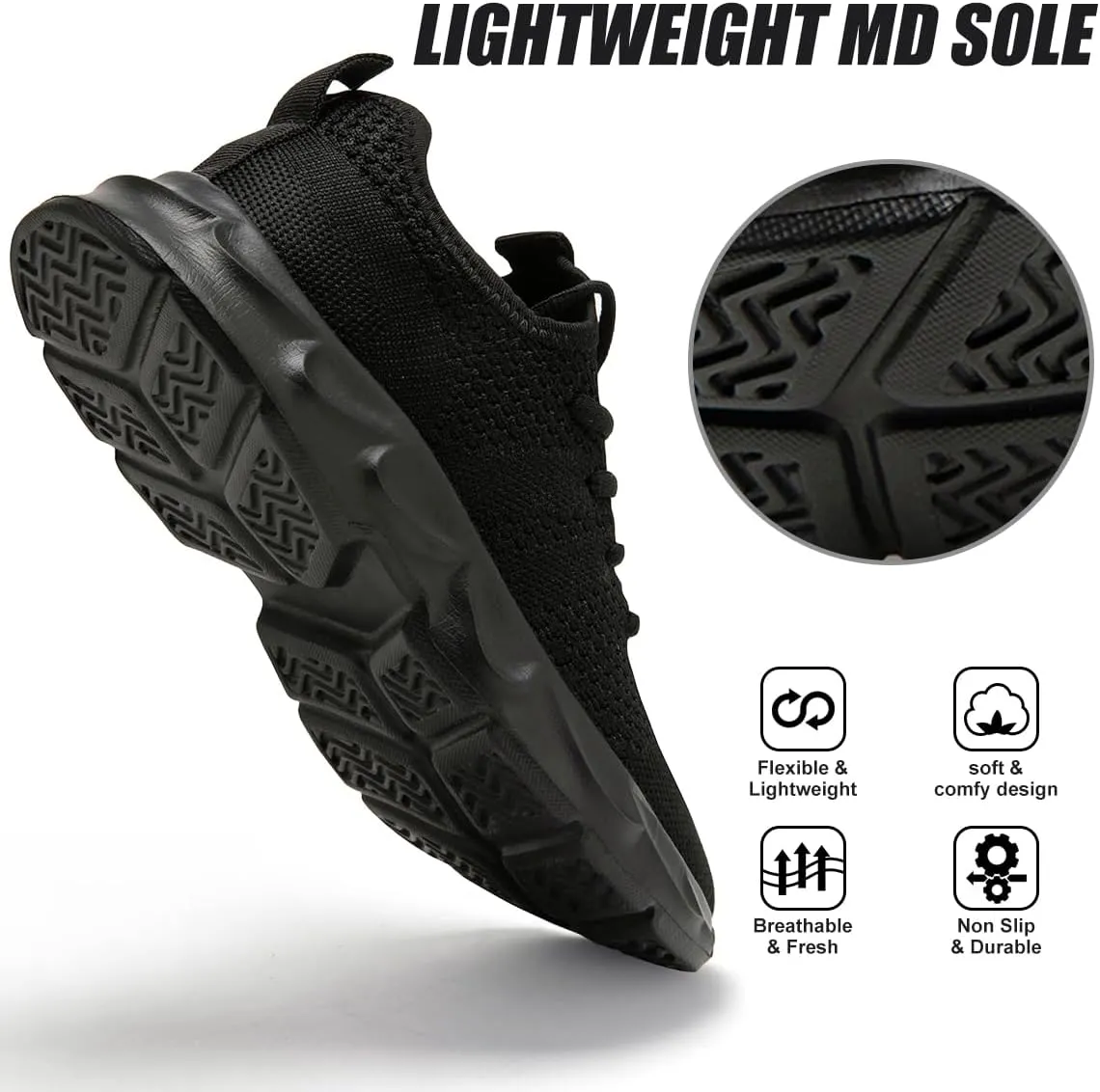 EGMPDA Men's Tennis Shoes Walking Lightweight Breathable Fashion Sneakers Non Slip Workout Gym Shoes for Running