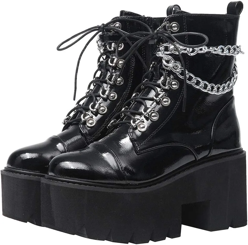 Erocalli Platform Mary Janes for Women Fashion Chunky High Heels Platform Pumps