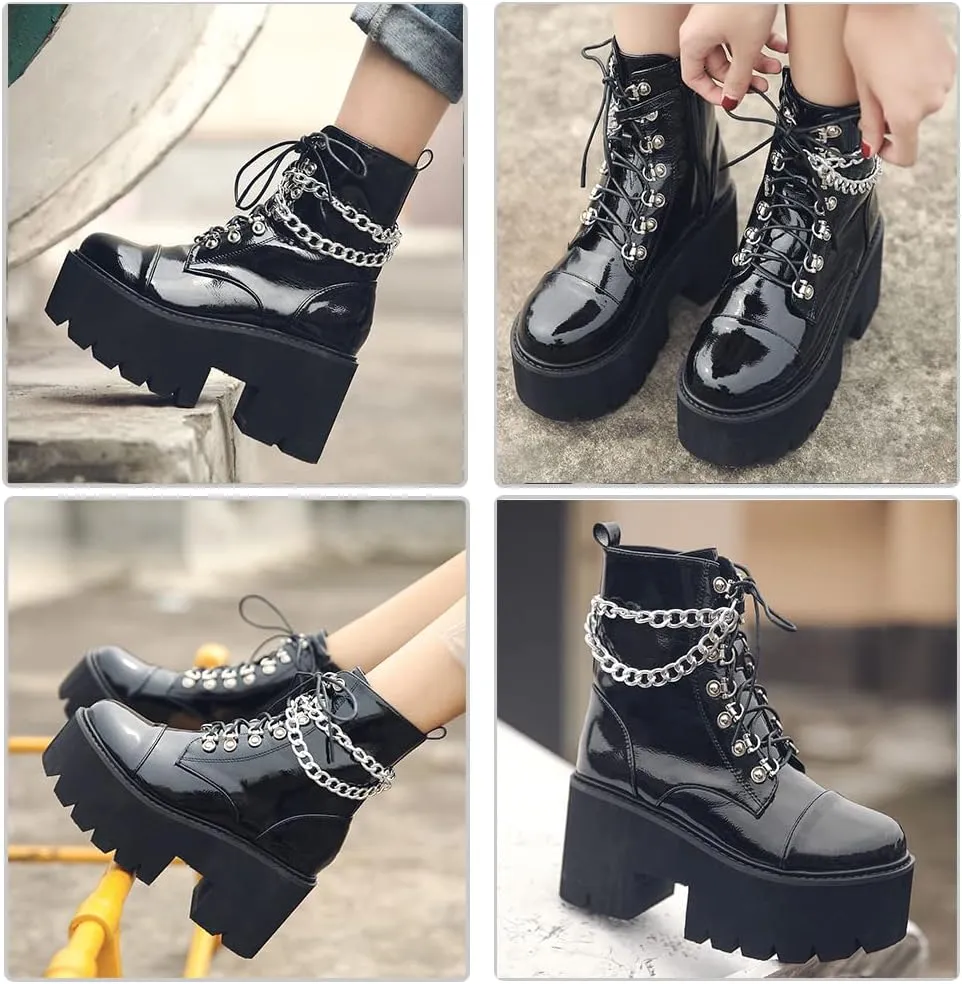 Erocalli Platform Mary Janes for Women Fashion Chunky High Heels Platform Pumps