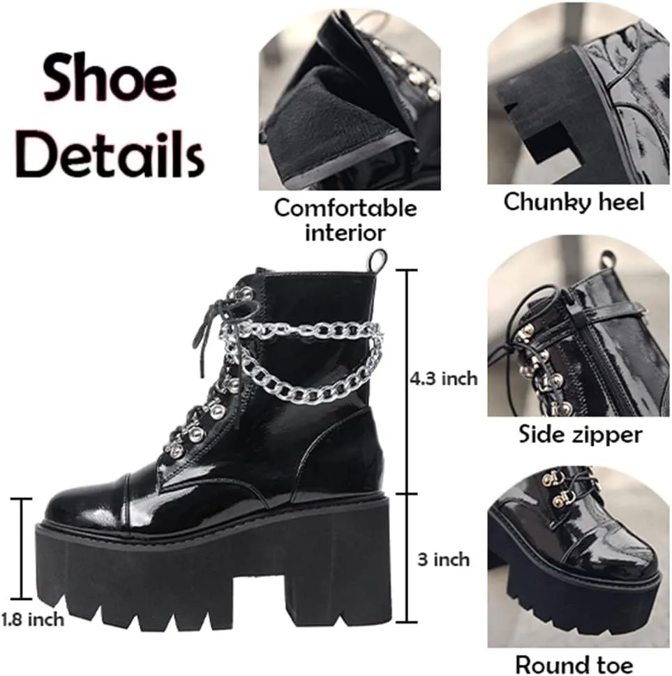 Erocalli Platform Mary Janes for Women Fashion Chunky High Heels Platform Pumps