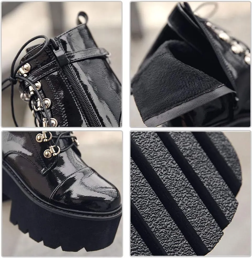 Erocalli Platform Mary Janes for Women Fashion Chunky High Heels Platform Pumps