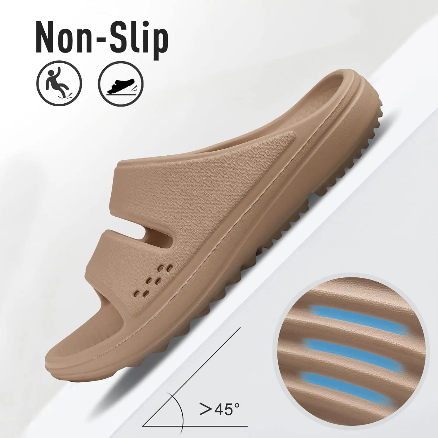 Evshine Orthopedic Sandals for Women Arch Support Recovery Slides Cloud Slippers for Plantar Fasciitis | Extremely Comfort