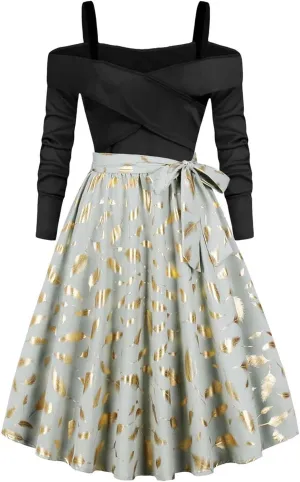Fall Dresses for Women 2024 Casual Long Sleeve Off Shoulder Ruffle Dress Elegant Sexy Tie Waist Pleated Mini Dresses