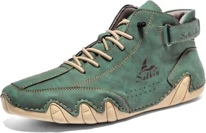 Fashion High Top Leather Sneakers Lightweight and Waterproof Size 6-13
