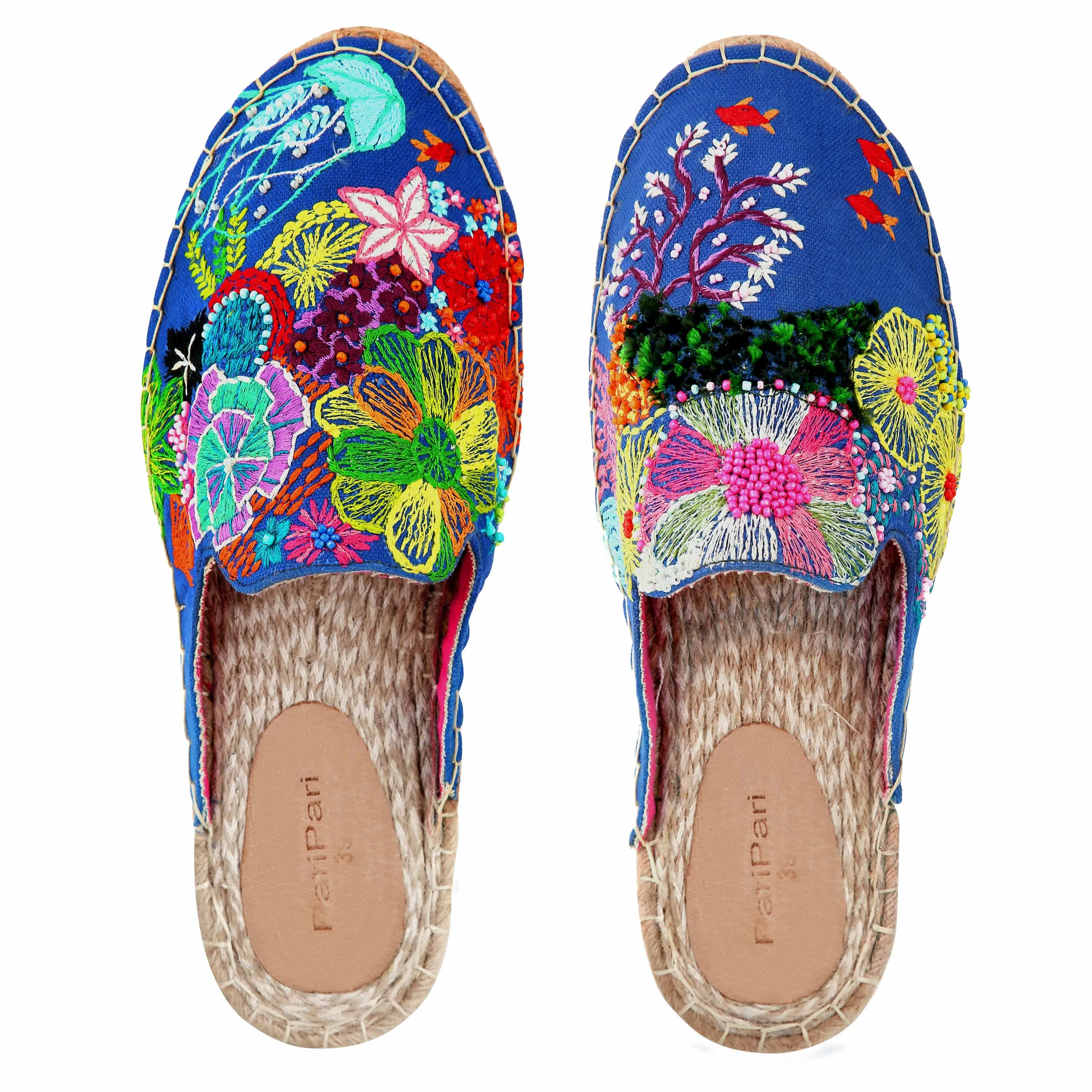 Fiji Espadrilles Haut Fabric Lined Platform