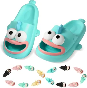 Fish Slippers Tongue Kiss Cloud Slides for Women Men, Summer Funny Flip Flops, Open Toe Animal Slide Sandals Shoes for Indoor Outdoor