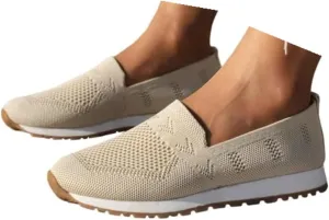 Flat Shoes for Women Dressy Pointed Toe Knit Ballet Comfortable Casual Dress Shoes Ballerina Flats Round Toe Walking Flats Breathable Knitted Office Work Woman Shoes, 6.5, Black #8