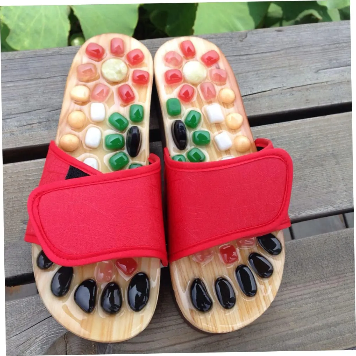 Foot Health Massage Shoes Acupressure Massage Slippers Cobblestone Design Size 41-42