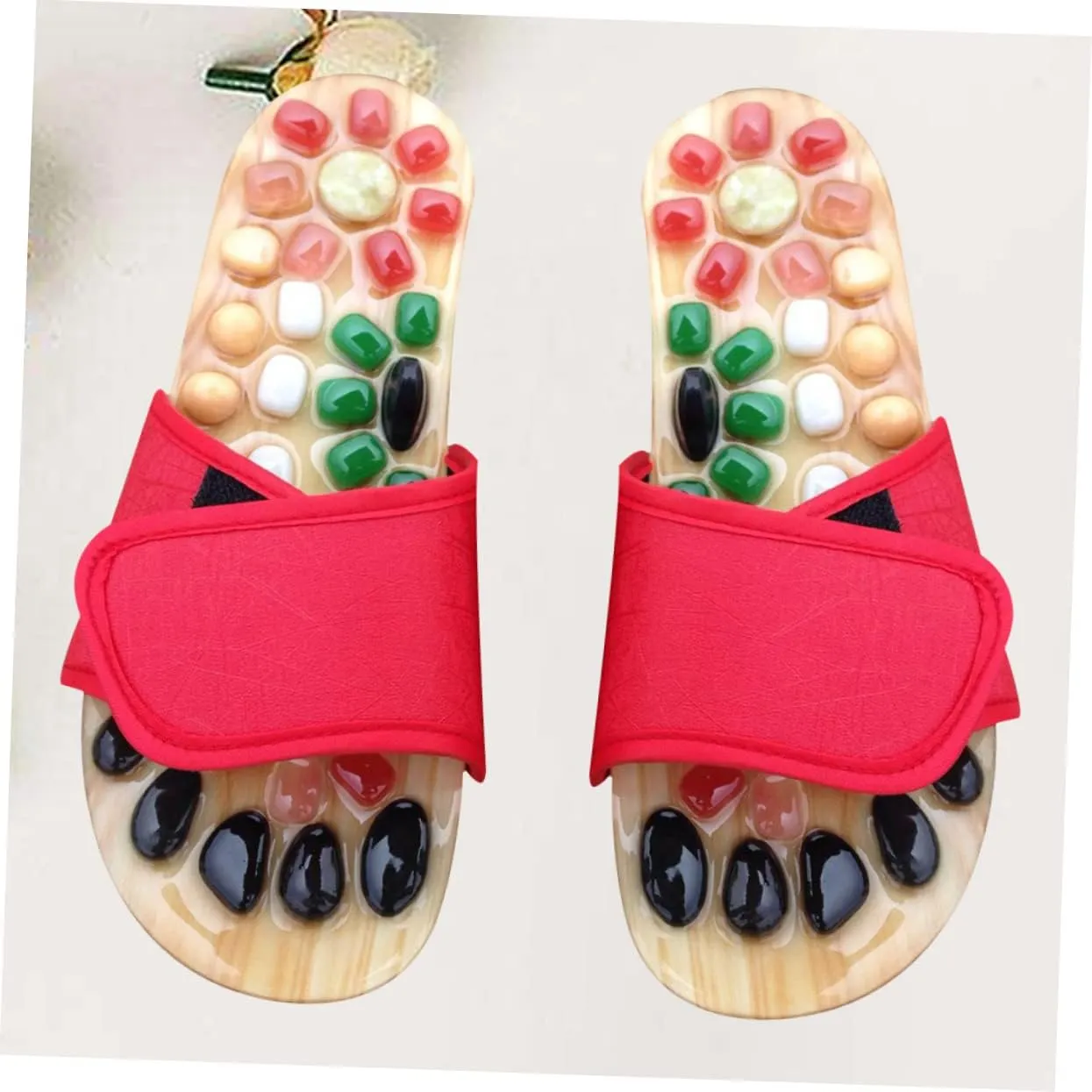 Foot Health Massage Shoes Acupressure Massage Slippers Cobblestone Design Size 41-42