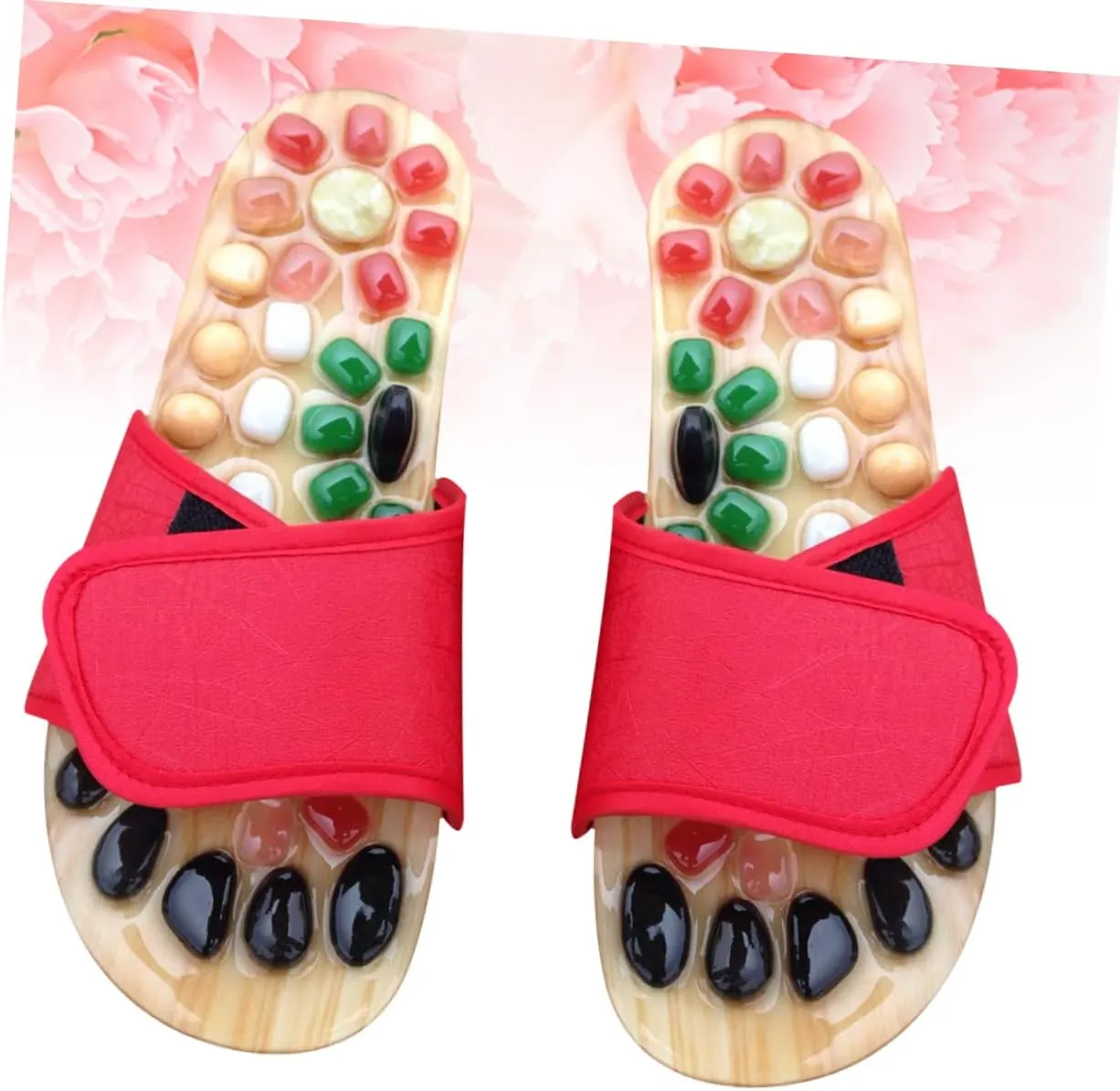 Foot Health Massage Shoes Acupressure Massage Slippers Cobblestone Design Size 41-42