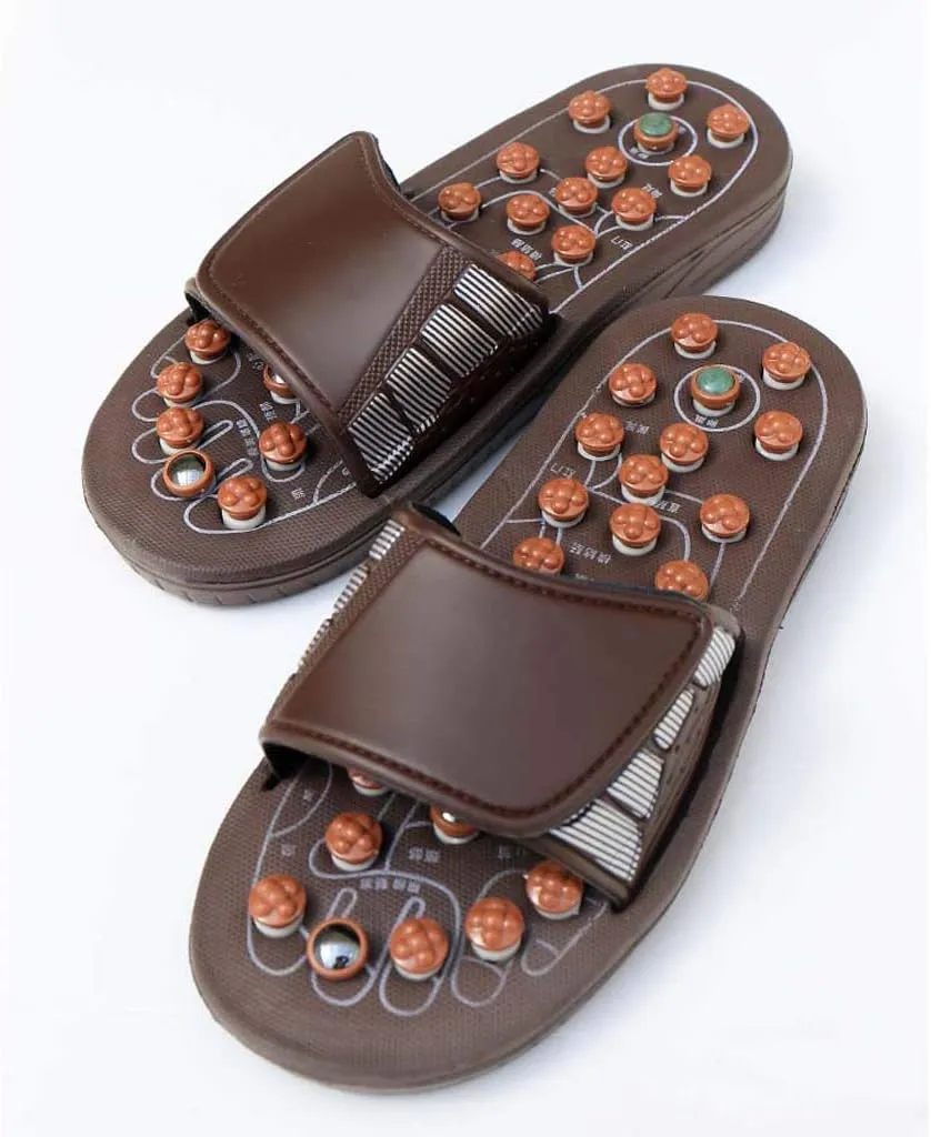 Foot Massage Slippers, Foot Acupuncture Shoes | Pebble Men and Women Home Indoor Sandals Summer