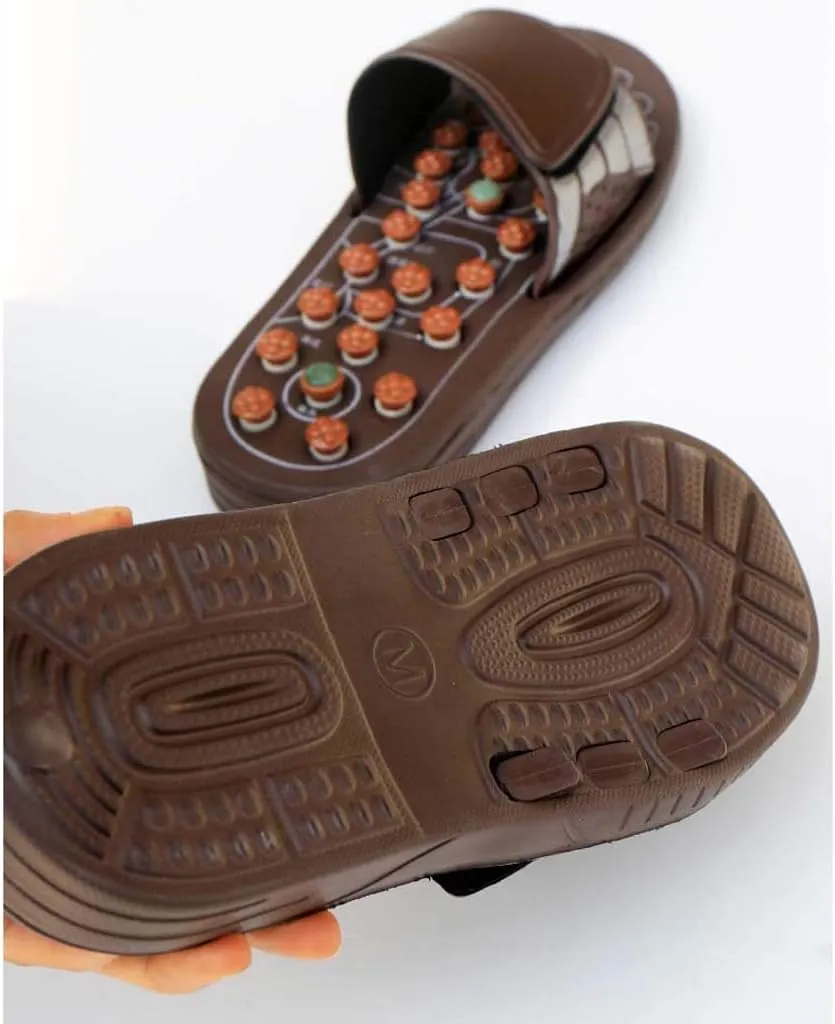Foot Massage Slippers, Foot Acupuncture Shoes | Pebble Men and Women Home Indoor Sandals Summer