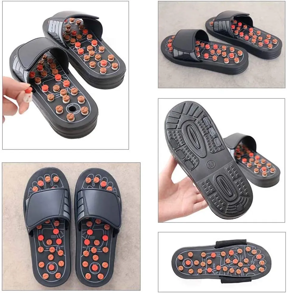 Foot Massage Slippers, Foot Acupuncture Shoes | Pebble Men and Women Home Indoor Sandals Summer