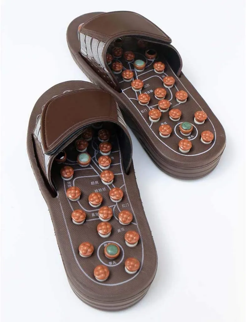Foot Massage Slippers, Foot Acupuncture Shoes | Pebble Men and Women Home Indoor Sandals Summer