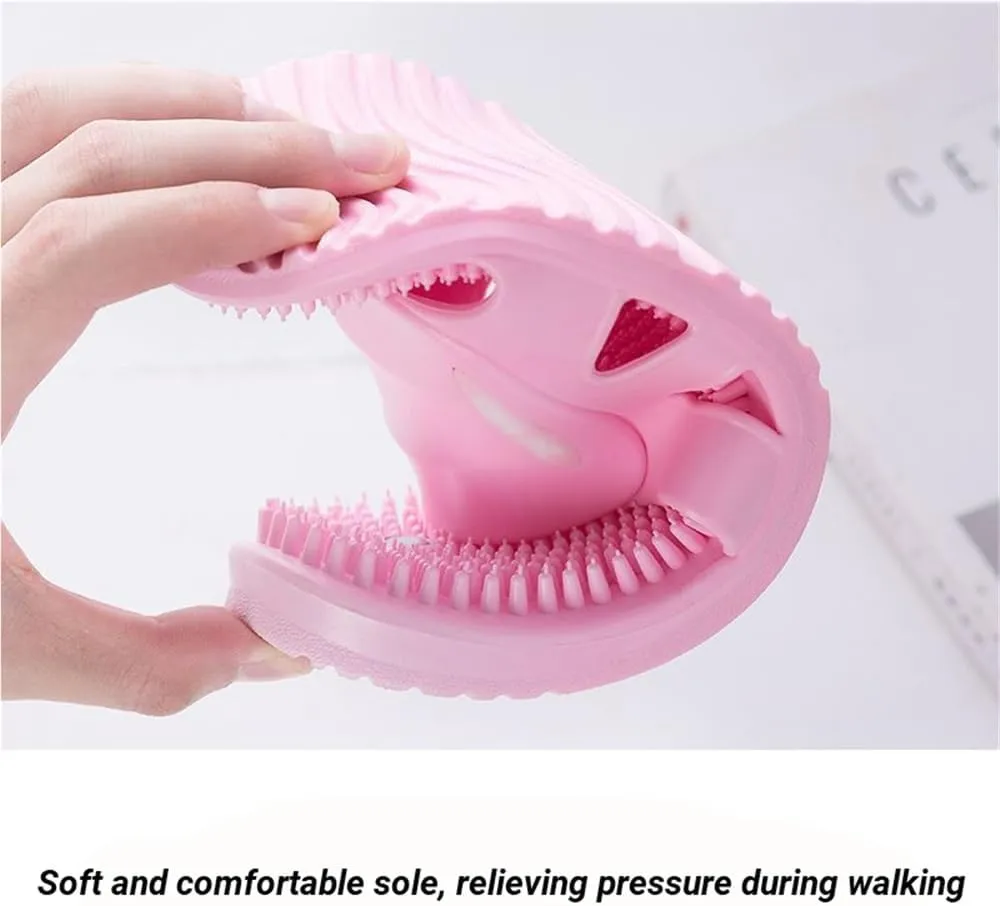 Foot Massager Acupressure Slippers Plantar Fasciitis Relief Reflexology & Acupressure Sandals Women Men Shower Shoes Promoting Blood Circulation Muscle Relaxation(Blue,6.5/7)