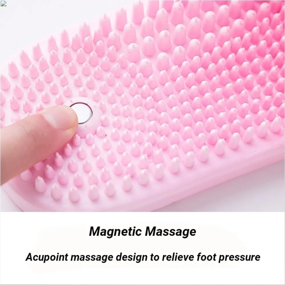 Foot Massager Acupressure Slippers Plantar Fasciitis Relief Reflexology & Acupressure Sandals Women Men Shower Shoes Promoting Blood Circulation Muscle Relaxation(Blue,6.5/7)