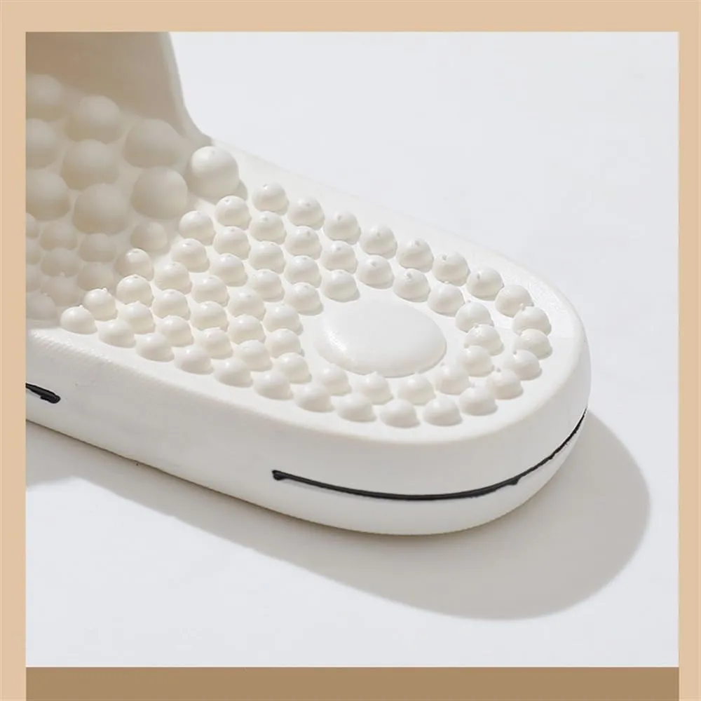 Foot Massager Slippers Open Toe Reflexology Sandals Plantar Fasciitis Pain Relief Sandals Relieve Plantar Stress Acupressure Relaxation for Men Women(Gray,8.5/9)
