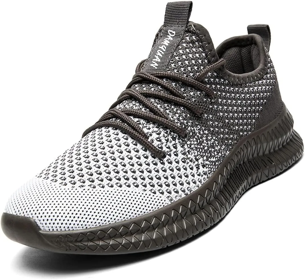 FUJEAK Men Running Shoes Men Casual Breathable Walking Shoes Sport Athletic Sneakers Gym Tennis Slip On Comfortable Lightweight Shoes
