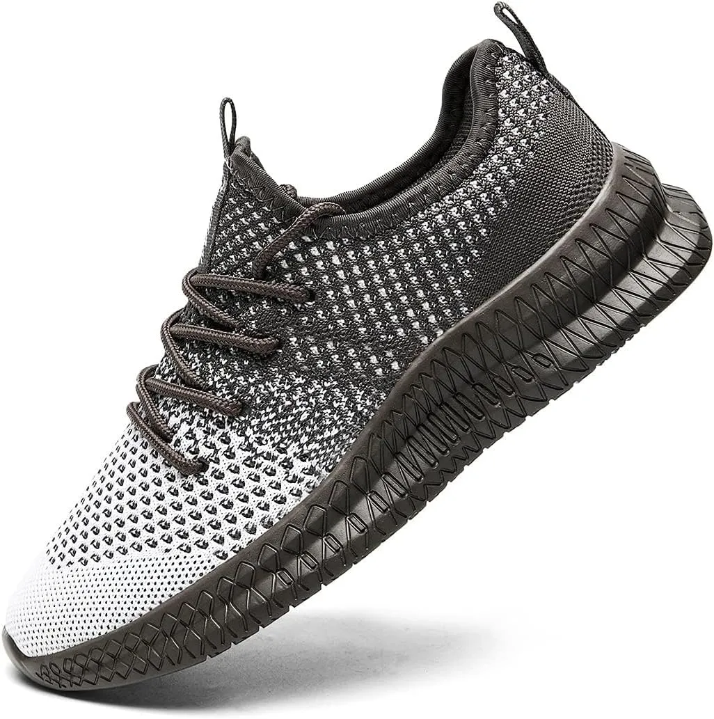 FUJEAK Men Running Shoes Men Casual Breathable Walking Shoes Sport Athletic Sneakers Gym Tennis Slip On Comfortable Lightweight Shoes