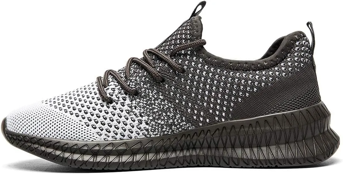 FUJEAK Men Running Shoes Men Casual Breathable Walking Shoes Sport Athletic Sneakers Gym Tennis Slip On Comfortable Lightweight Shoes