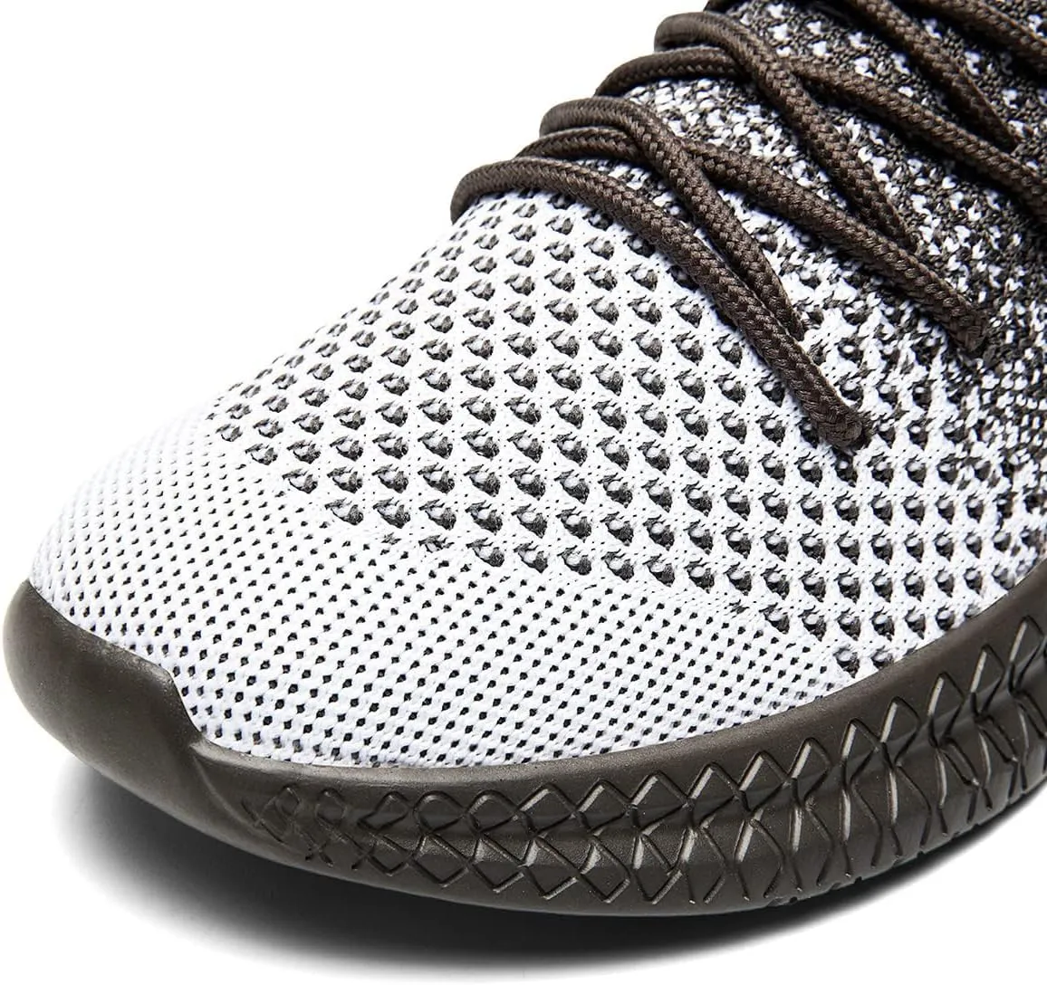FUJEAK Men Running Shoes Men Casual Breathable Walking Shoes Sport Athletic Sneakers Gym Tennis Slip On Comfortable Lightweight Shoes