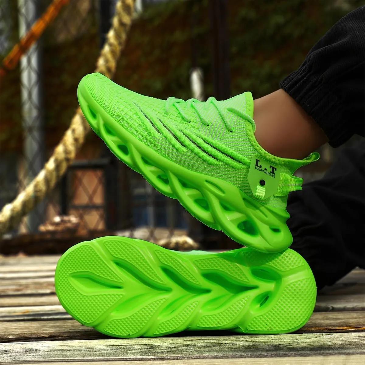 FUJEAK Mens Running Walking Tennis Shoes Mens Casual Fashion Gym Hiking Shoes for Men Sneakers Work Breathable Comfortable Lightweight