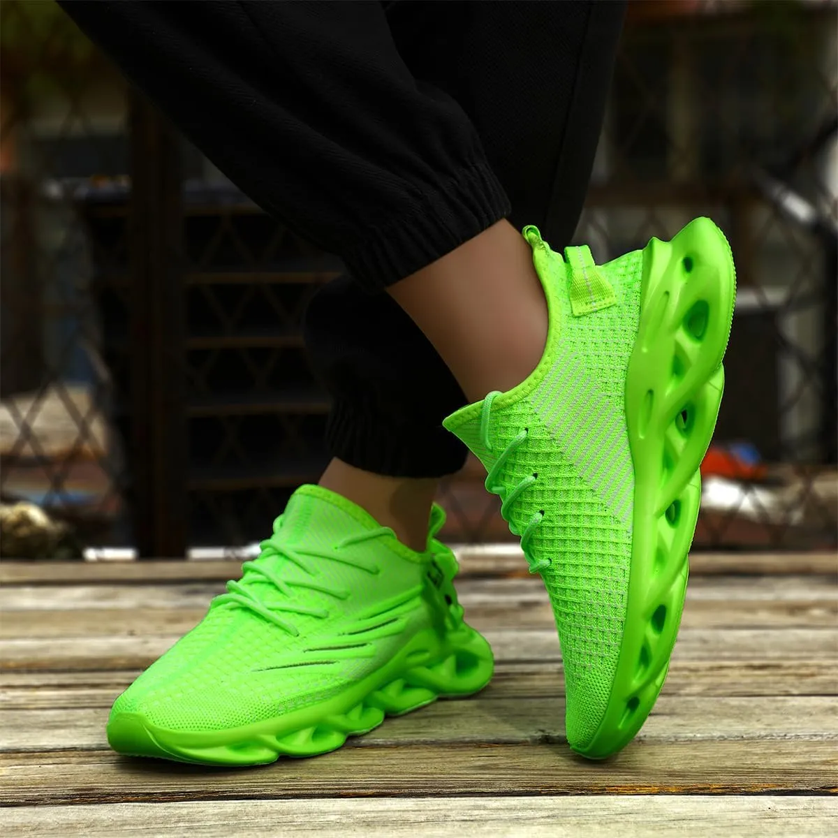 FUJEAK Mens Running Walking Tennis Shoes Mens Casual Fashion Gym Hiking Shoes for Men Sneakers Work Breathable Comfortable Lightweight