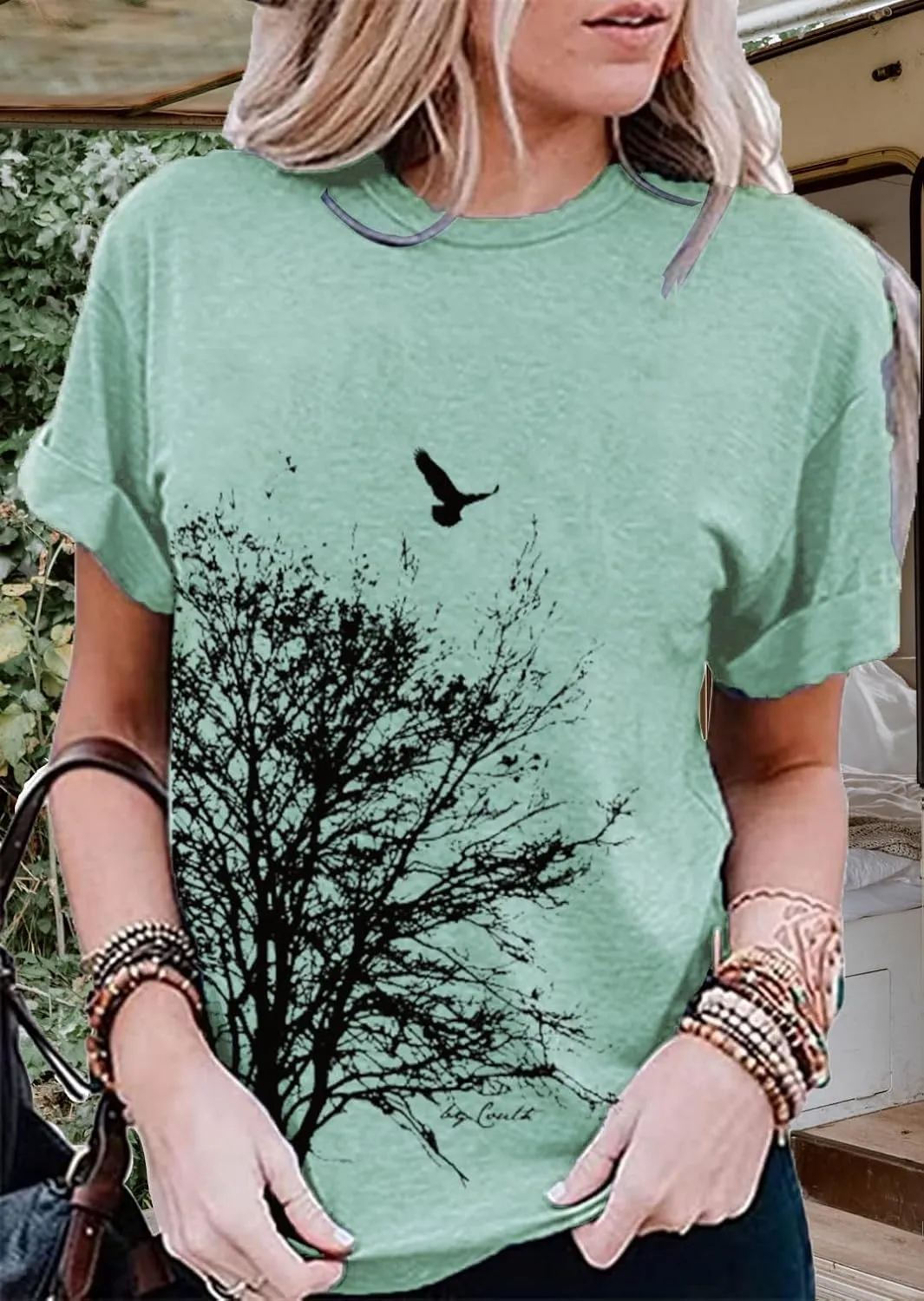 Funny Graphic Women Skinny Pine Tree Shirt Summer Hiking Camping Athletic Tees Nature Casual Comfy Clothes