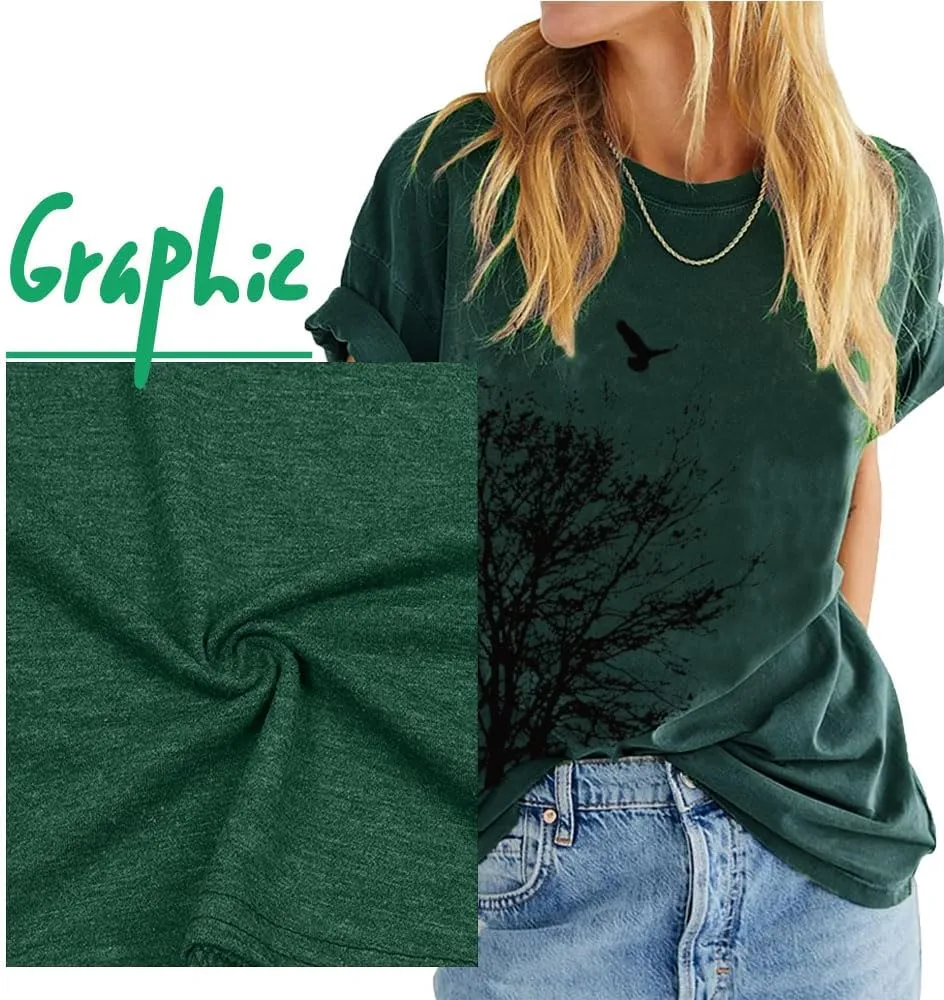 Funny Graphic Women Skinny Pine Tree Shirt Summer Hiking Camping Athletic Tees Nature Casual Comfy Clothes