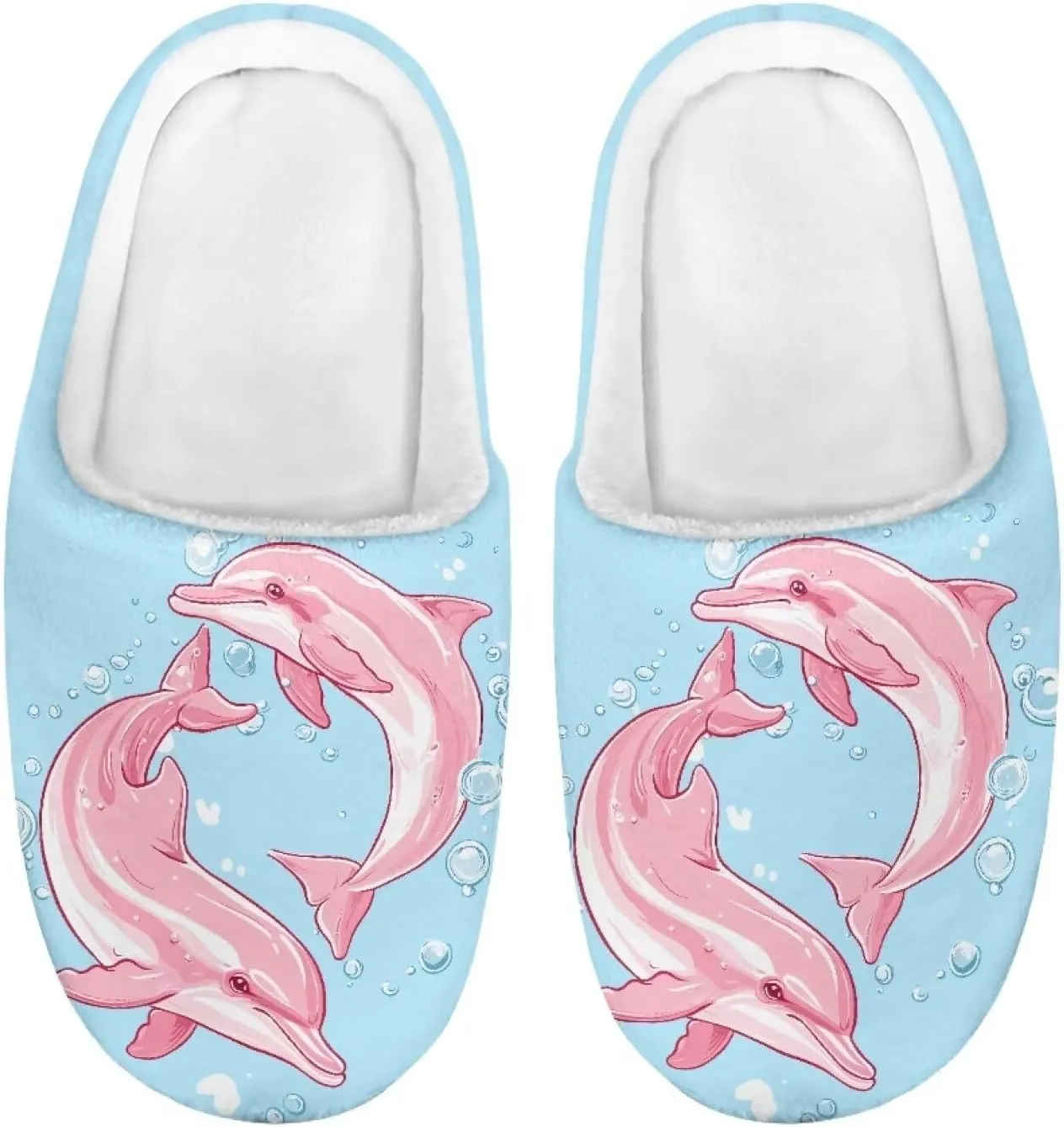 Fuzzy House Slippers for Kids Warm Comfort Outdoor Indoor Slipper Winter Cozy Cotton Non-Slip Slippers for Toddler Boys Girls US 9-15