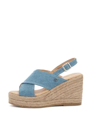 Gaby | Espadrilles Sleehak Light blue Jeans