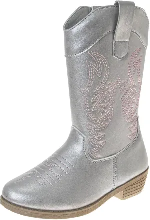 Glitter Cowboy Boots - Mid Calf Western Shoes (Little Kid - Big Kid)