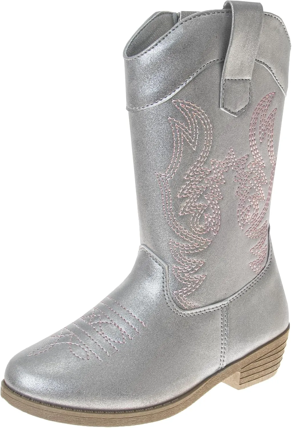 Glitter Cowboy Boots - Mid Calf Western Shoes (Little Kid - Big Kid)