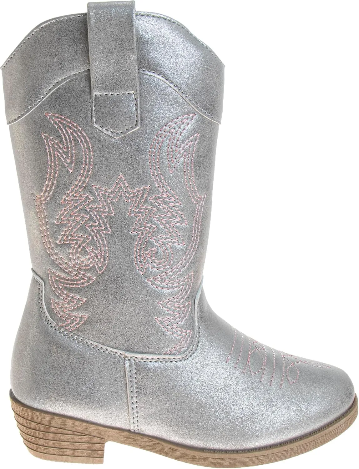 Glitter Cowboy Boots - Mid Calf Western Shoes (Little Kid - Big Kid)