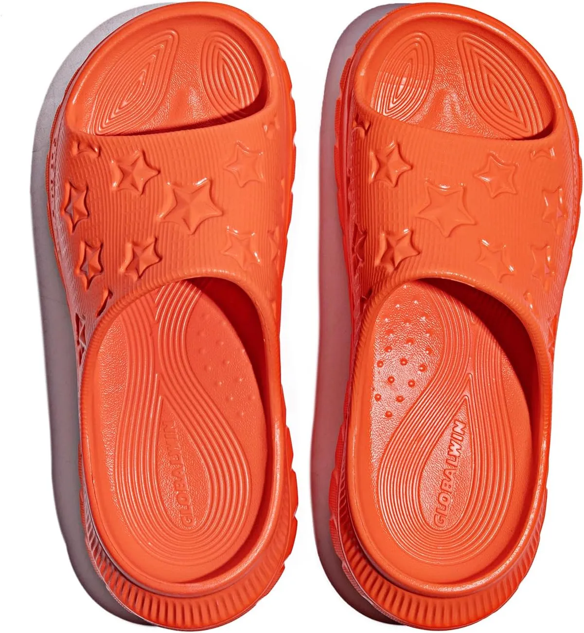 GLOBALWIN Sports Recovery Slides for Women Ava Sports Sandals With Comfortable Arch Support Indoor Outdoor Cloud Slippers Reduce Stress on Feet Lightweight Pillow Slides
