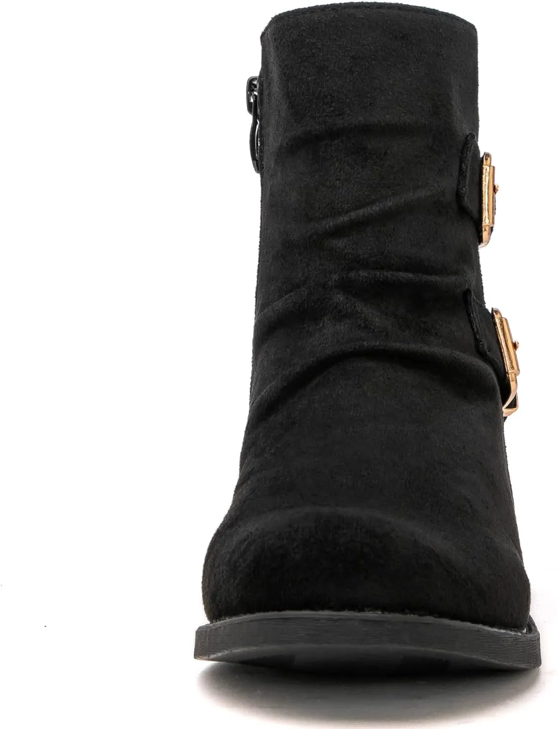 GLOBALWIN Women's Ankle Boots Fashion Booties For Women Low Heel