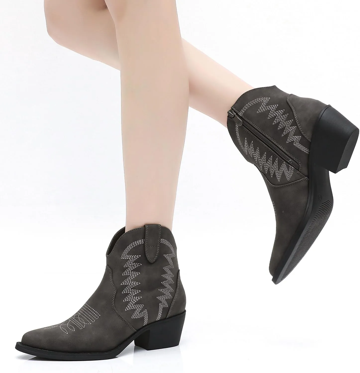GLOBALWIN Women's Western Boots Ankle Cowboy Boots For Women
