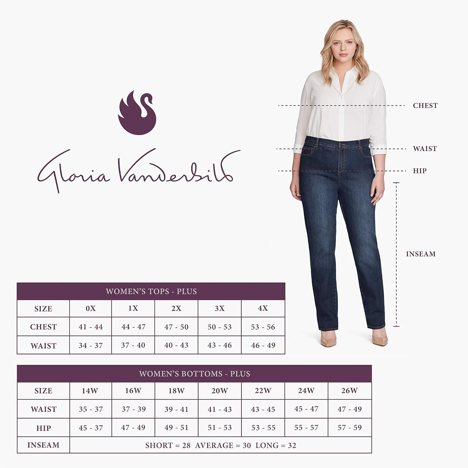 Gloria Vanderbilt Women's Amanda Classic High Rise Tapered Jean Petite