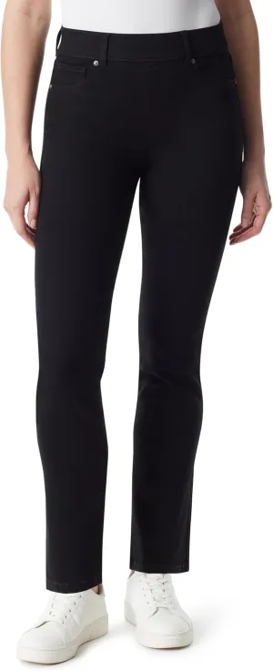 Gloria Vanderbilt Women's Shape Effect Pull on High Rise Straight Leg Jean Petite