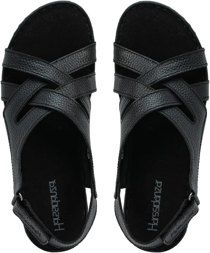 Harssidanzar Womens Wedge Sandals Summer Open Toe Walking Low Heel Sandals SL262US