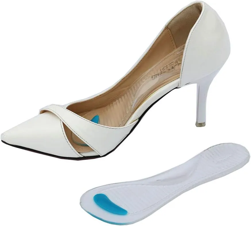 High Heel Cushion Inserts Women,Gel Insoles Women Ball of Foot Inserts for Sandals,Silicone Cushion Shoe Insoles,Women Insoles High Arch,Arch Support Shoe Insert Flat Feet Ladies,Pump Inserts