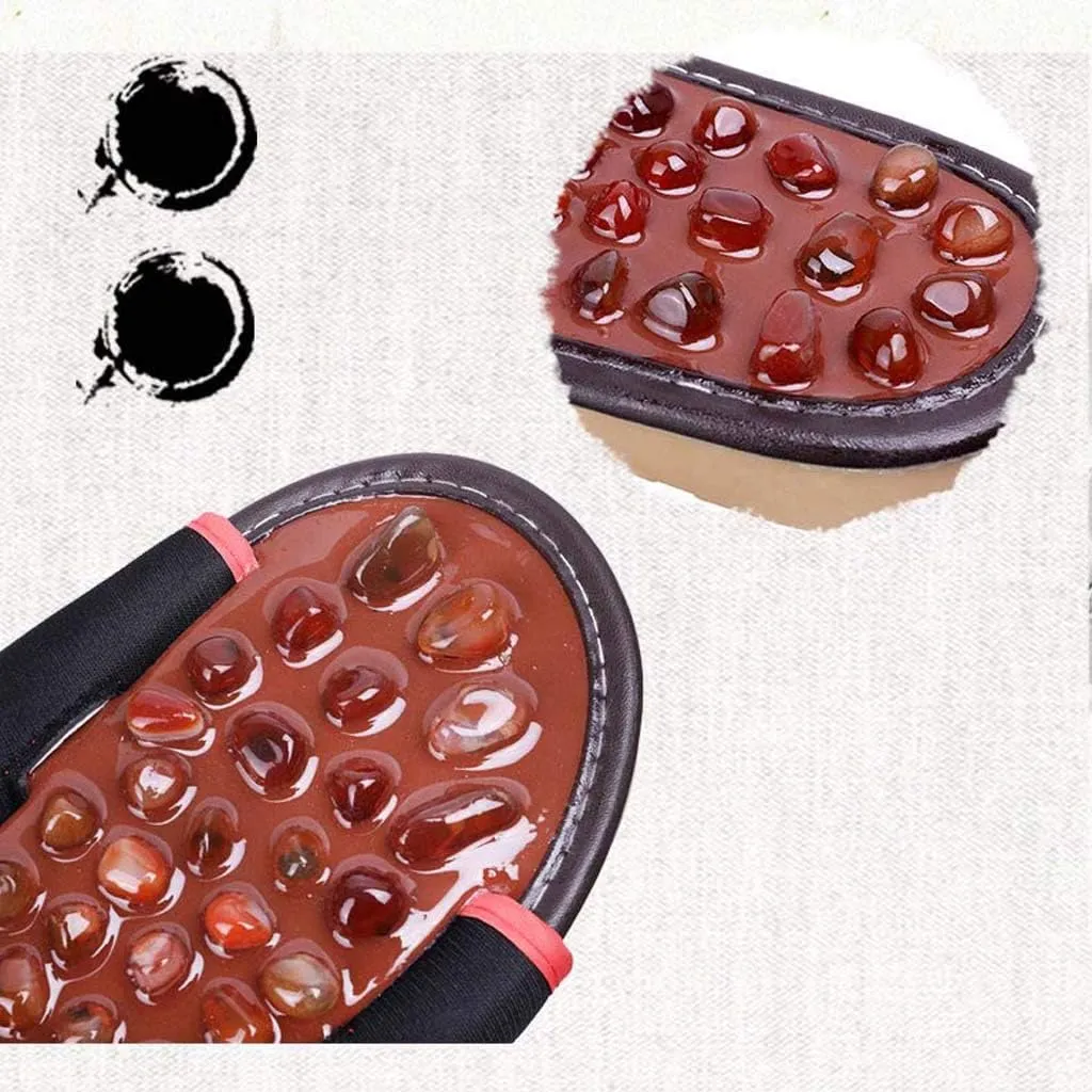 Home Massage Slippers, Foot Massage Slippers | Pebble Acupuncture Foot Massage Shoes | Home Men and Women Couple Summer Slippers